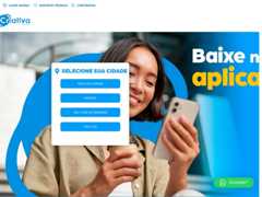 The website screenshot for http://www.criativasolucoes.net.br