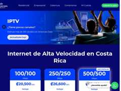 The website screenshot for http://www.data.cr