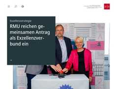 The website screenshot for http://www.uni-mainz.de