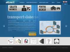 The website screenshot for http://www.allnet.ro