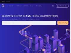 The website screenshot for http://www.poda.cz