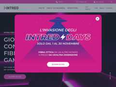 The website screenshot for https://www.intred.it