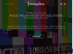 The website screenshot for http://www.hexaglobe.com