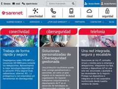 The website screenshot for http://www.sarenet.es
