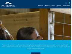 The website screenshot for http://pattersoncompanies.com