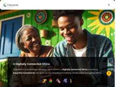 The website screenshot for http://csquared.com