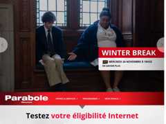 The website screenshot for https://www.parabolereunion.com