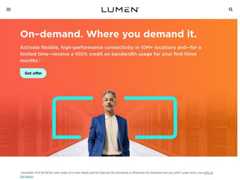 The website screenshot for https://www.lumen.com/