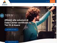 The website screenshot for https://www.axera.it/