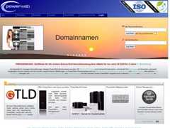 The website screenshot for http://www.powerweb.de