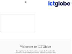 The website screenshot for https://www.ictglobe.com