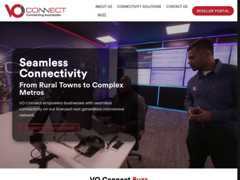 The website screenshot for http://www.voconnect.co.za