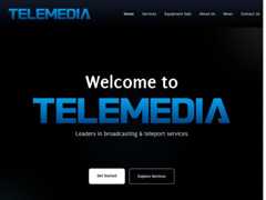 The website screenshot for http://www.telemedia.co.za