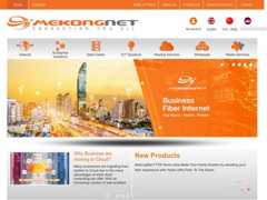 The website screenshot for http://www.mekongnet.com.kh