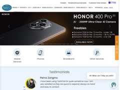 The website screenshot for https://www.tashicell.com