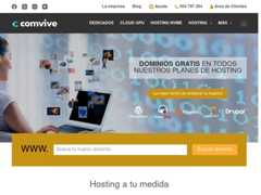 The website screenshot for https://www.comvive.es