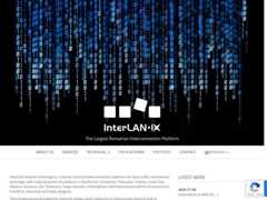 The website screenshot for https://www.interlan.ro/en/homepage-en/