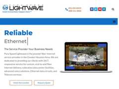 The website screenshot for http://www.pslightwave.com