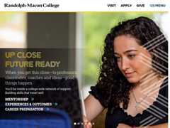 The website screenshot for http://www.rmc.edu