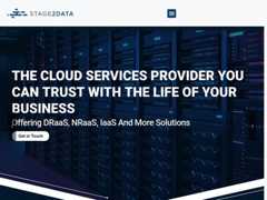 The website screenshot for https://www.stage2data.com