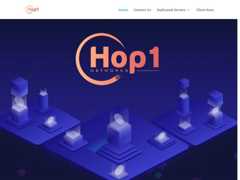The website screenshot for http://hoponenetworks.com