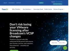 The website screenshot for http://thinkon.com