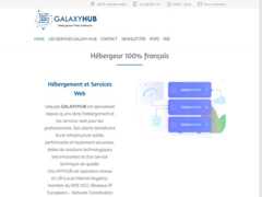 The website screenshot for https://www.galaxy-hub.fr