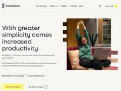 The website screenshot for http://backboneconnect.co.uk