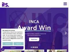 The website screenshot for https://www.itstechnologygroup.com/