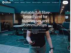 The website screenshot for https://glidegroup.co.uk/