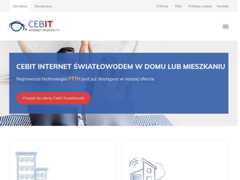 The website screenshot for http://www.cebit.com.pl