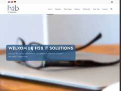 The website screenshot for https://www.h2b.nl/
