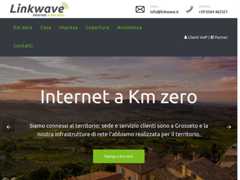 The website screenshot for http://www.linkwave.it