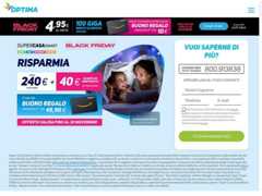 The website screenshot for http://www.optimaitalia.com