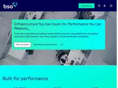 The website screenshot for https://www.bso.co