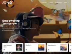 The website screenshot for http://www.tm.com.my