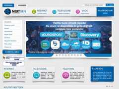 The website screenshot for http://www.next-gen.ro/