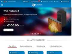 The website screenshot for https://www.ip-projects.de/