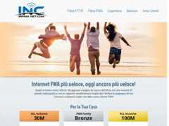 The website screenshot for http://www.irpinianetcom.it