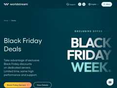 The website screenshot for https://www.worldstream.com