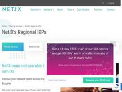 The website screenshot for https://www.netix.net/peering-services/netixs-regional-ixps