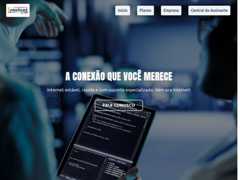 The website screenshot for http://www.intelnet.com.br