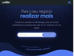 The website screenshot for https://www.umbler.com