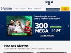 The website screenshot for http://www.holistica.com.br