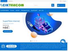 The website screenshot for https://www.ciktel.com