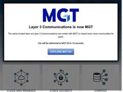 The website screenshot for http://layer3com.com