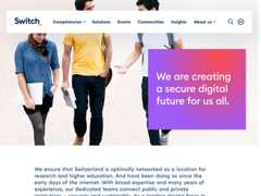 The website screenshot for http://www.switch.ch/