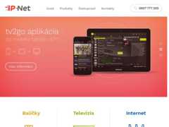 The website screenshot for http://www.ip-net.eu