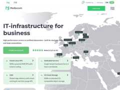 The website screenshot for https://melbicom.net