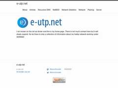 The website screenshot for http://www.e-utp.net